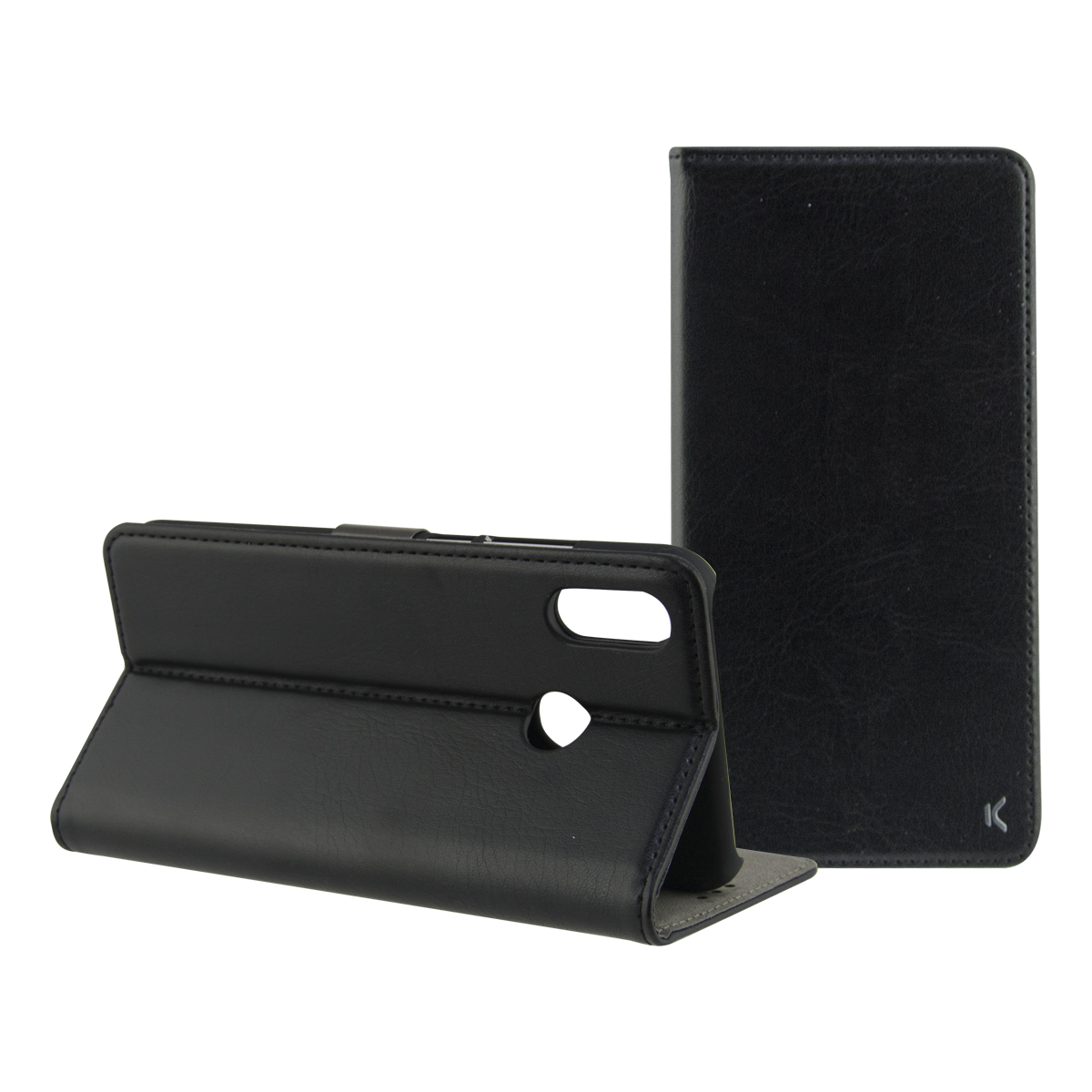 KSIX STANDING FOLIO CASE WITH MAGNETIC CLOSURE FOR HONOR 8X BLACK