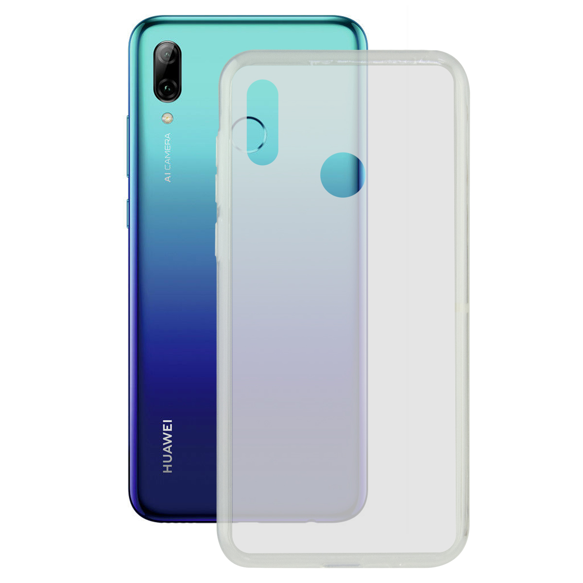 KSIX ULTRATHIN FLEX COVER TPU FOR HUAWEI P SMART 2019 TRANSPARENT