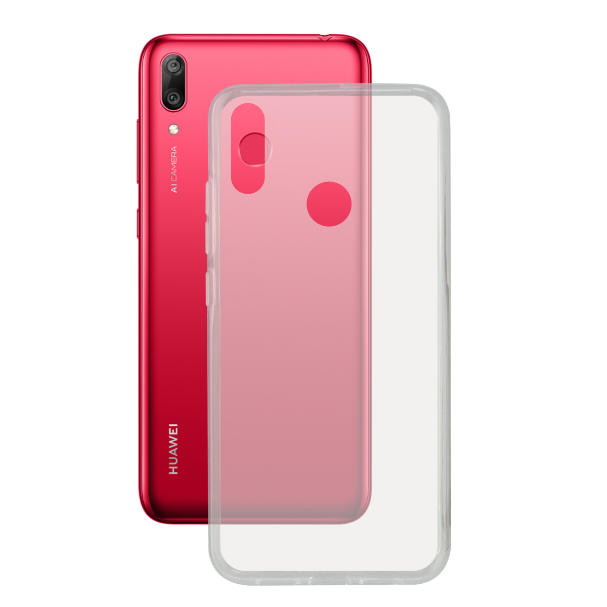 KSIX TPU FLEX COVER FOR HUAWEI Y7 2019 TRANSPARENT