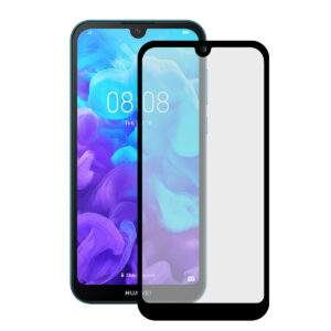 KSIX EXTREME 2.5D PROTECTOR TEMPERED GLASS 9H WITH EDGE FOR HUAWEI Y5 2019 BLACK (1 UNIT)