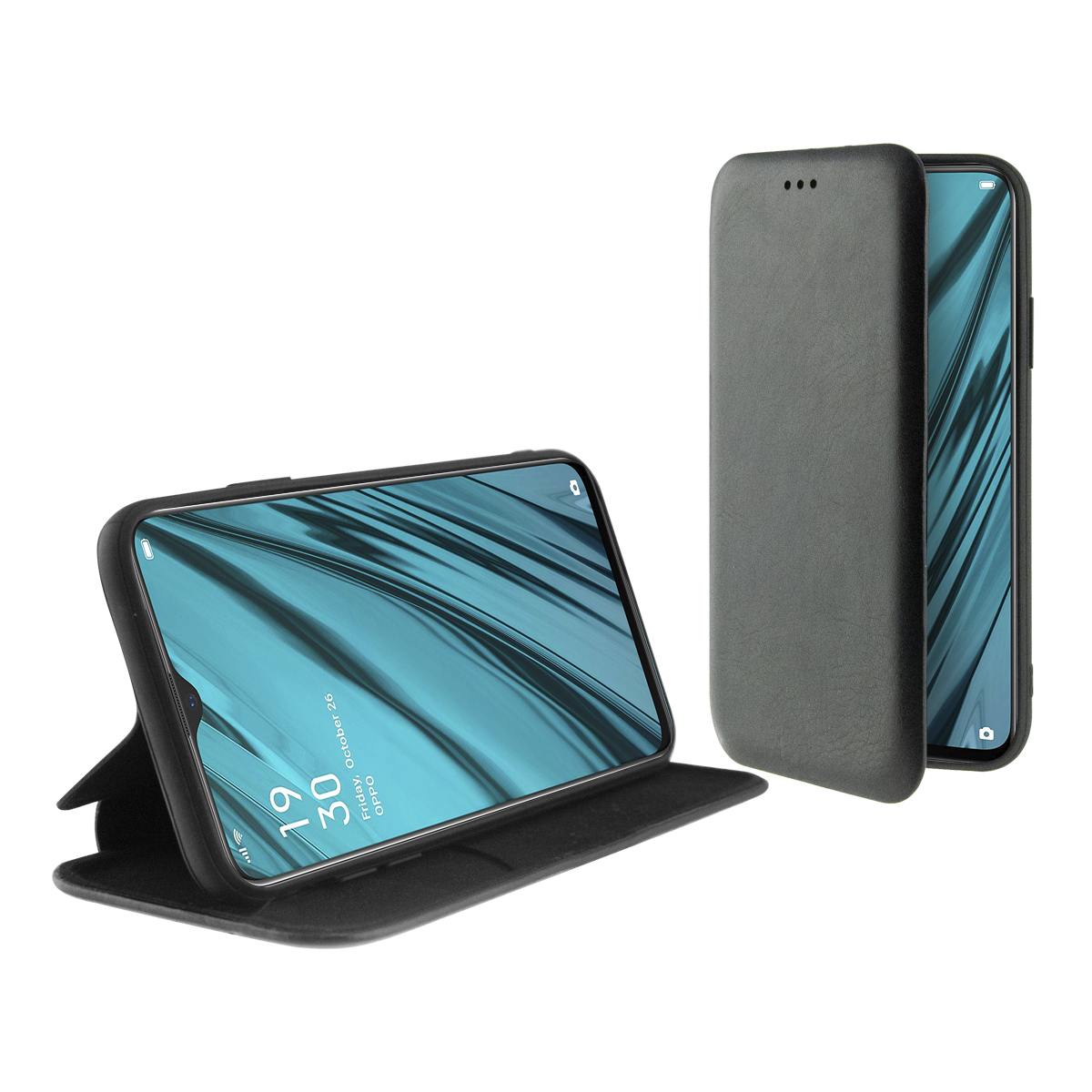 KSIX LITE FOLIO CASE WITH STANDING FOROPPO A9, A5 2020 BLACK