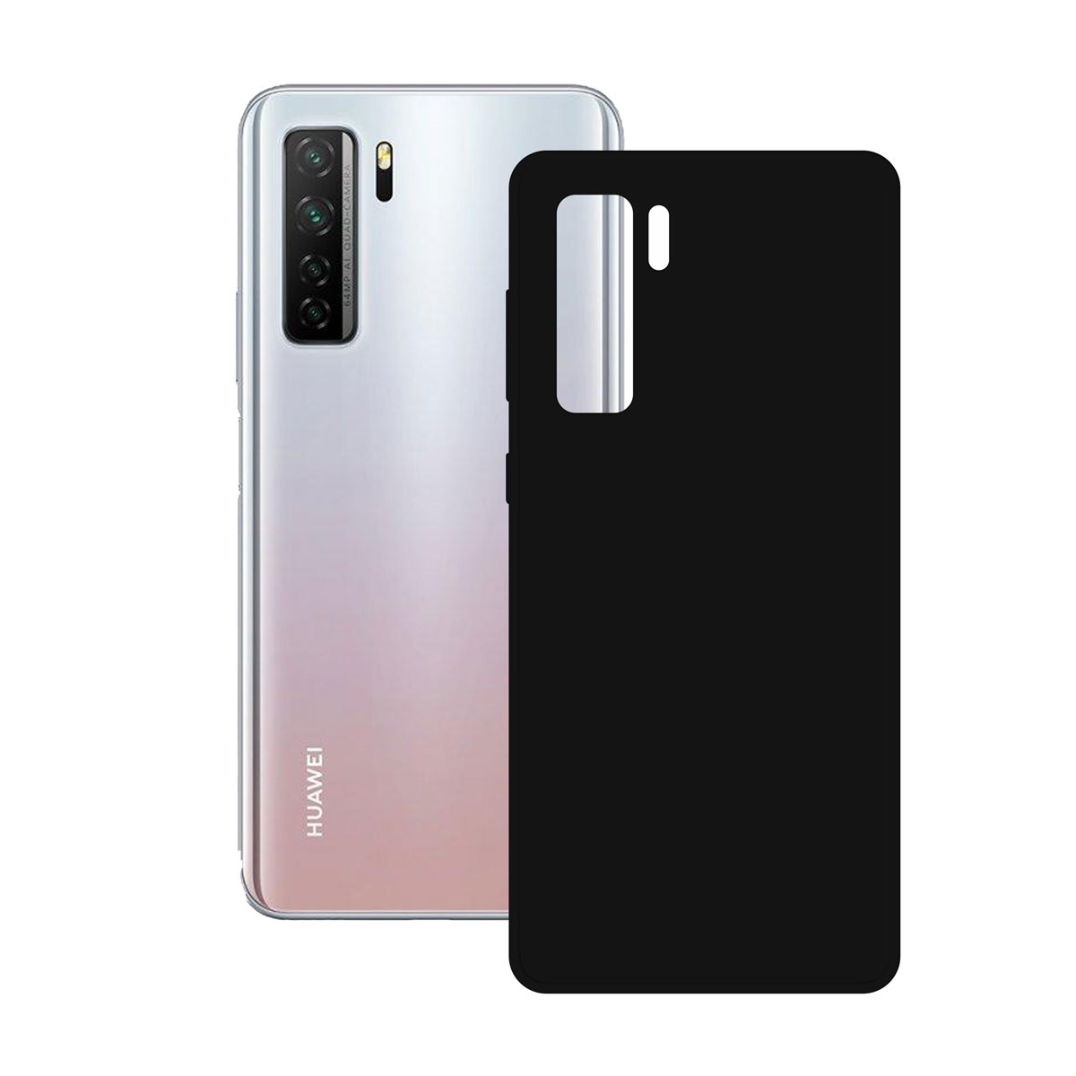 SILK CASE FOR HUAWEI P40 LITE 5G KSIX BLACK