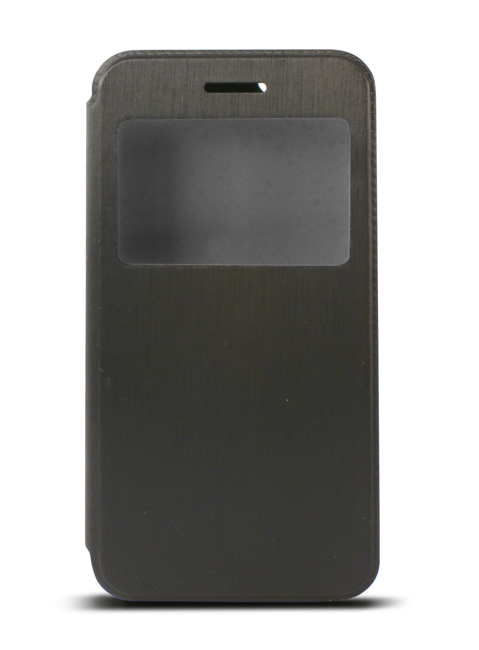 KSIX WINDOW FOLIO CASE WITH TRANSPARENT WINDOW AND STAND FOR IPHONE 6 Plus BLACK