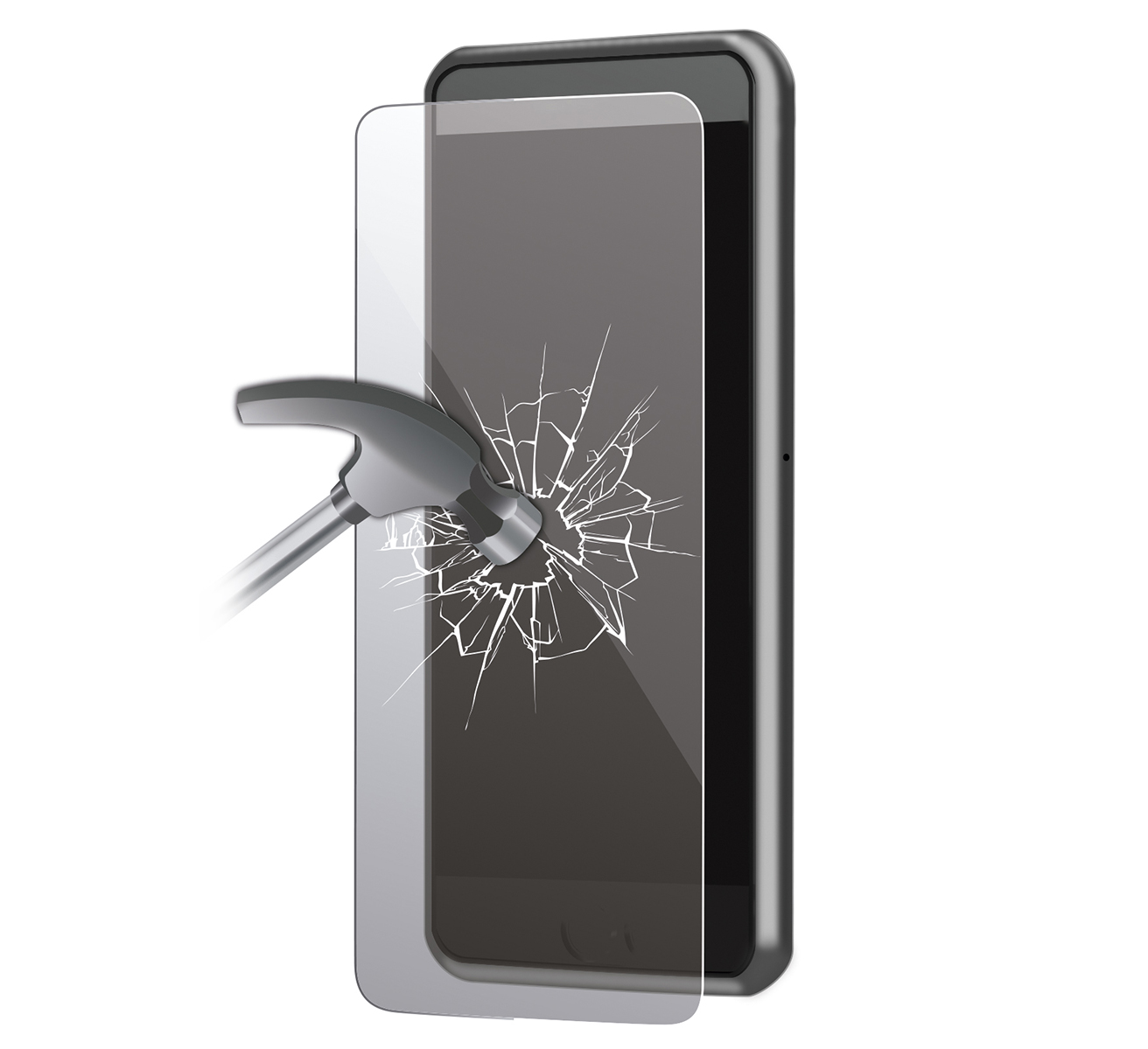 KSIX EXTREME SCREEN PROTECTOR TEMPERED GLASS 9H FOR IPHONE 6 Plus, 6S Plus (1 UNIT)