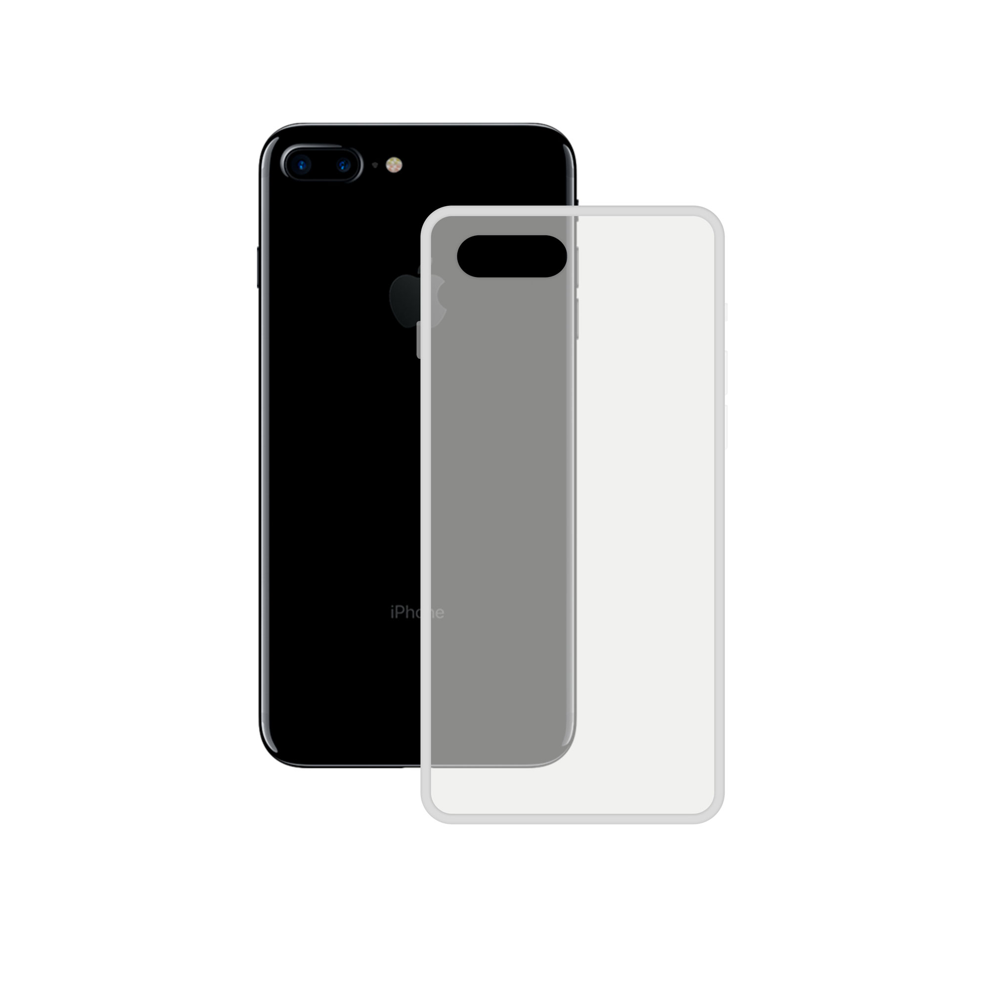 PREMIUM FLEX Étui + PC KSIX FOR IPHONE 7/8 PLUS TRANSP