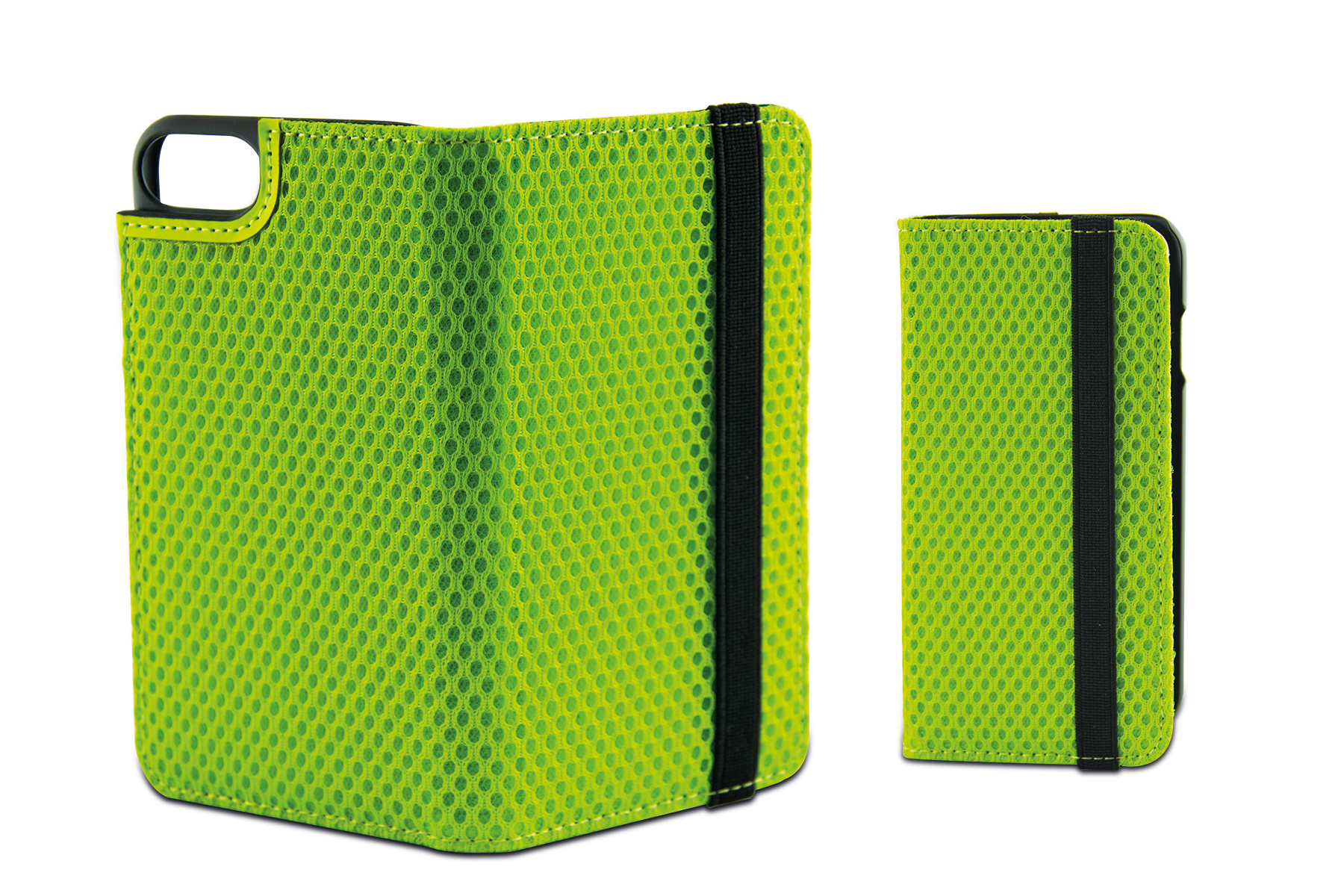 KSIX SPORT Folio Étui WITH ELASTIC BAND FOR IPHONE 7 Plus GREEN