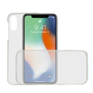KSIX FLEX Coque 360 WITH FRONT Coque TPU FOR IPHONE XS MAX Transparent