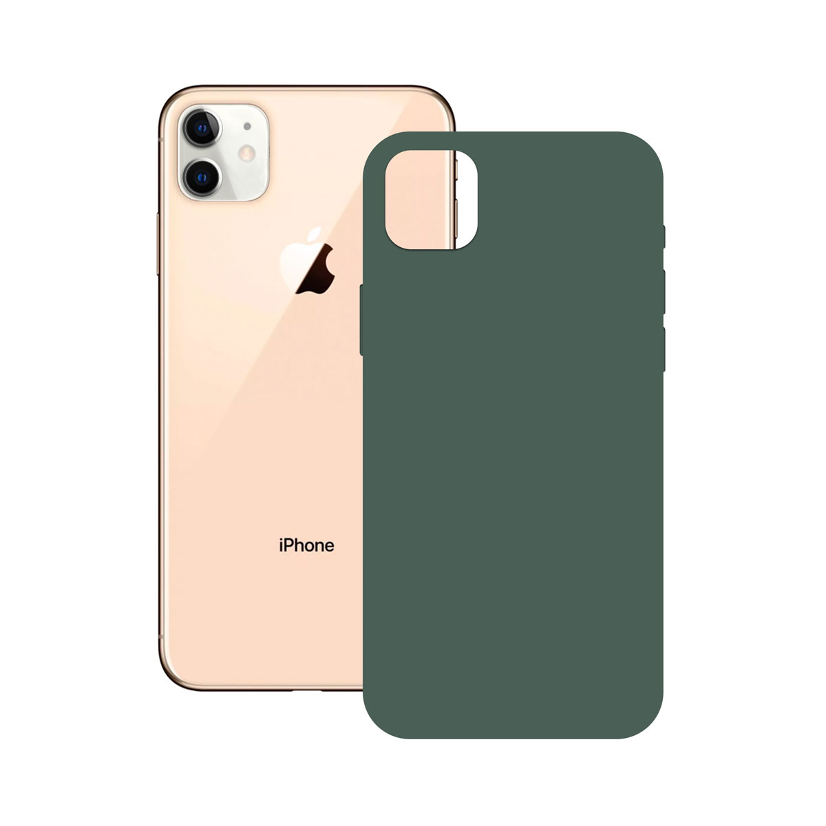 SOFT SILICONE Étui KSIX FOR IPHONE 12 MINI GREEN