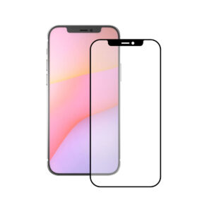 KSIX Protection Verre Trempé 9H Full Glue 2.5D pour Iphone 12 Noir (1 unités)