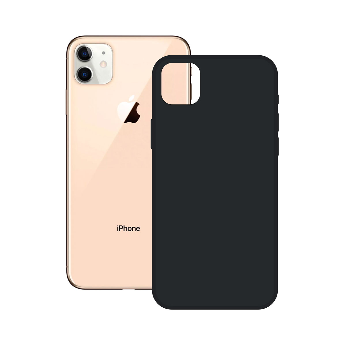 SOFT SILICONE Étui KSIX FOR IPHONE 12 PRO MAX Noir