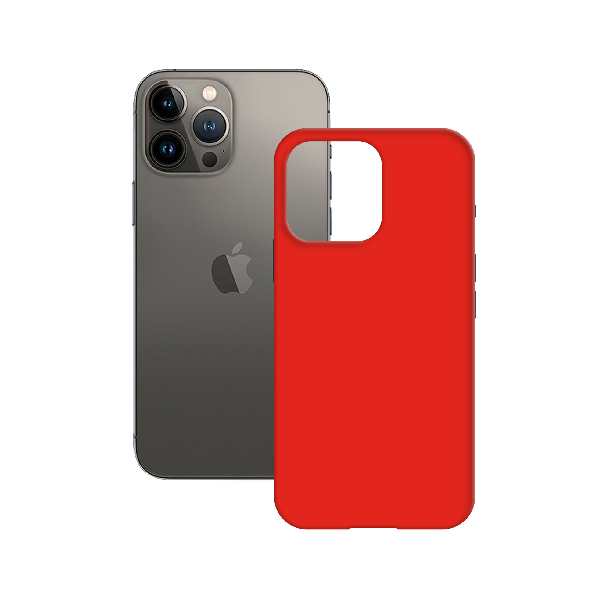 KSIX SOFT SILICONE Étui FOR IPHONE 14 PRO Rouge