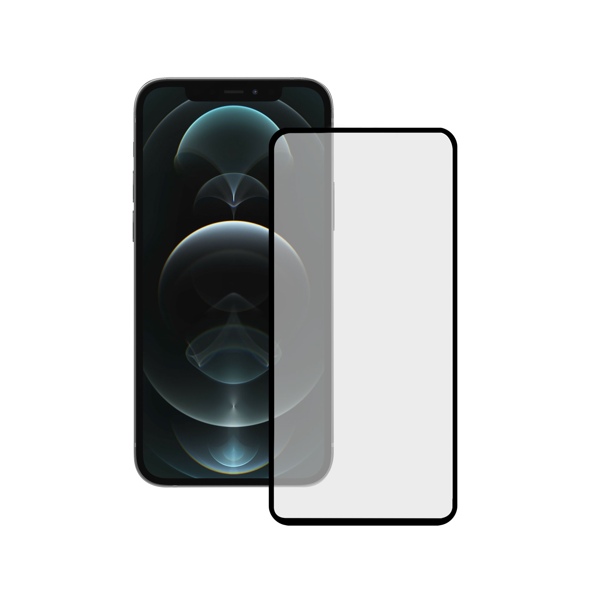 FULL GLUE SCREEN PROT. 2.5D KSIX T. GLASS 9H FOR IPHONE 14 PRO MAX CON EDGE Noir 1 UN