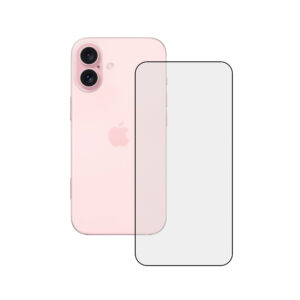 KSIX Protection FULL GLUE 2.5D TEMP GLASS 9H IPHONE 16 Noir EDGE 1 PC