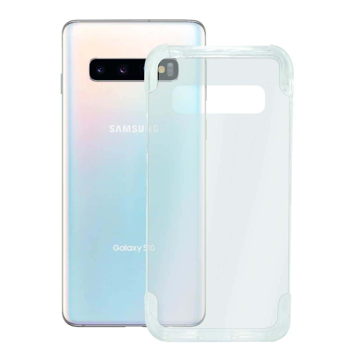 KSIX Coque Flex TPU pour Galaxy S10 Transparent