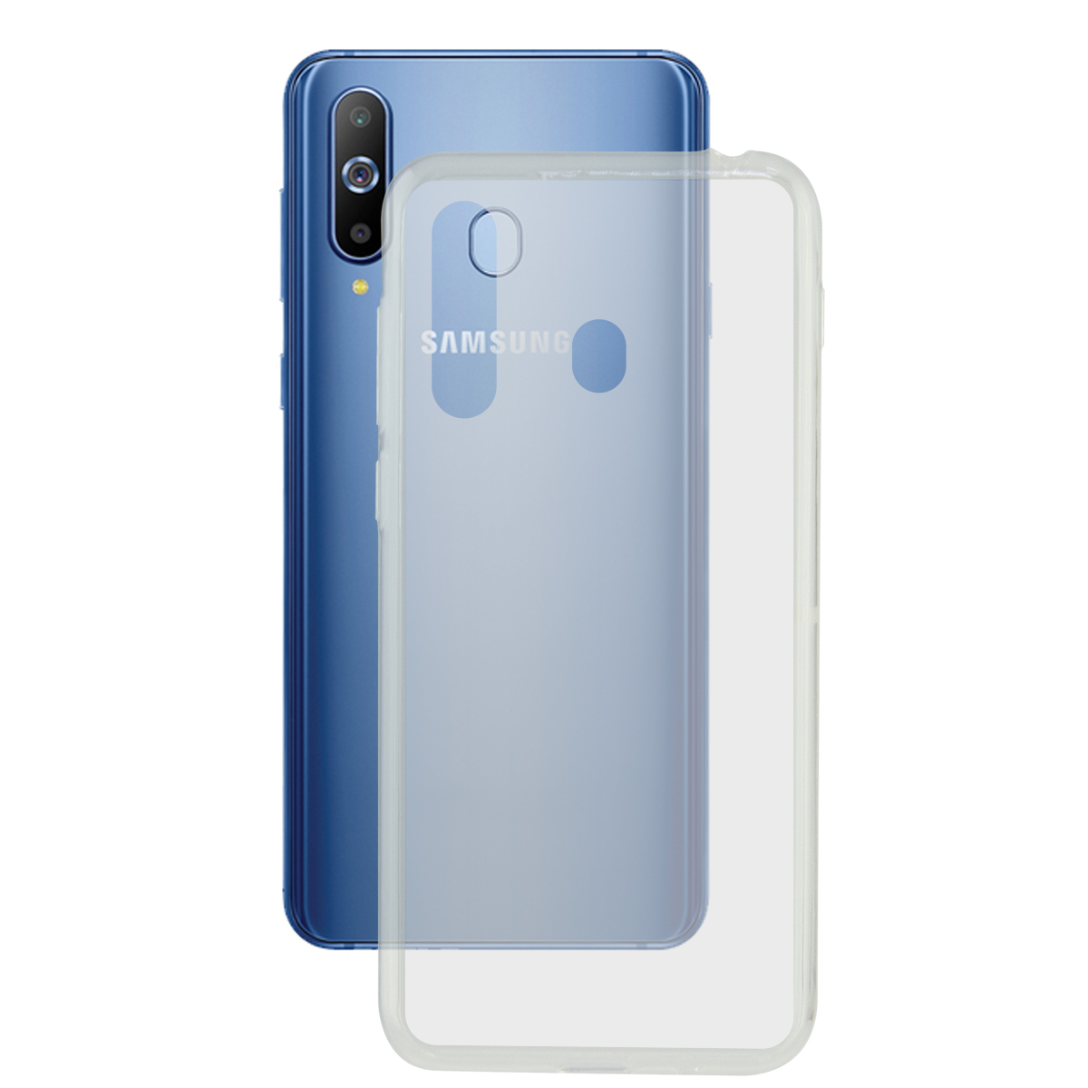 KSIX Coque Flex TPU pour Galaxy A8S Transparent