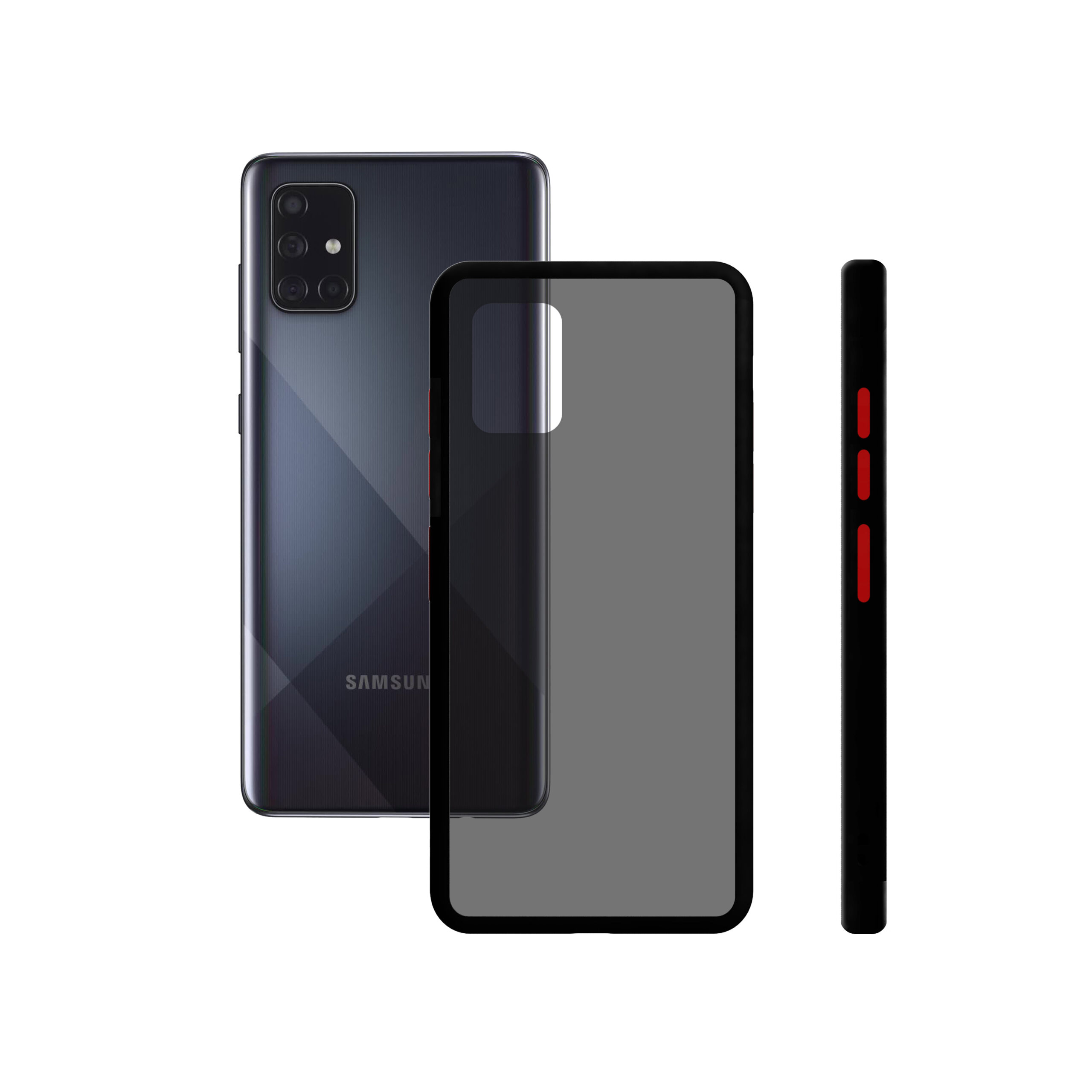 DUO SOFT CAM PROTECT Étui KSIX FOR GALAXY A71 Noir