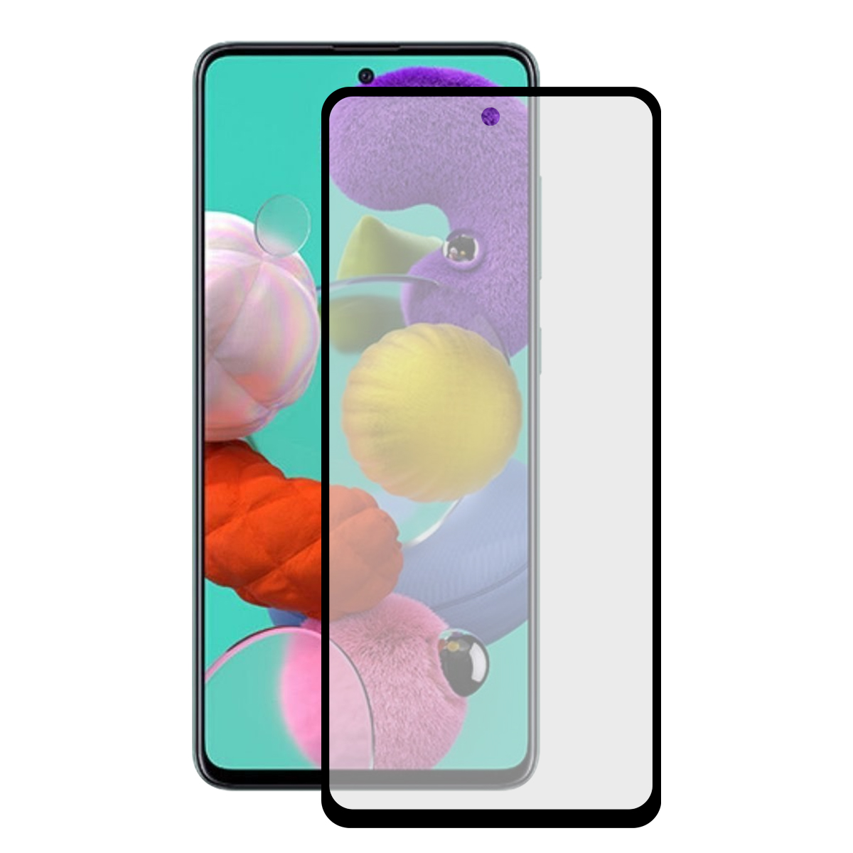 KSIX Verre Trempé pour Galaxy A71 Black Noir (1 unités)