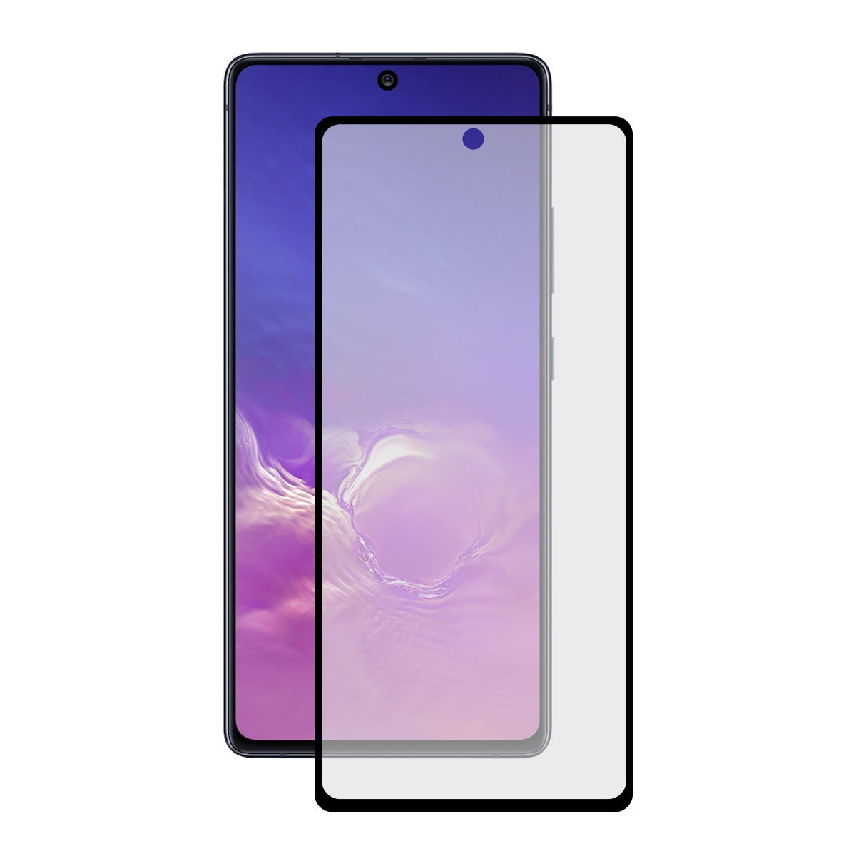 KSIX Verre Trempé pour Galaxy A91 Noir (1 unités)
