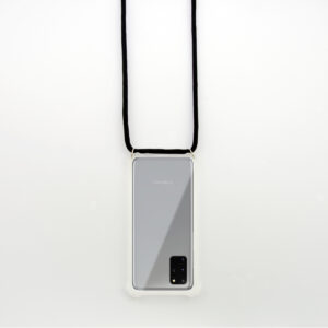KSIX LANYARD Sangle Coque TPU Transparent FOR GALAXY S20 Noir