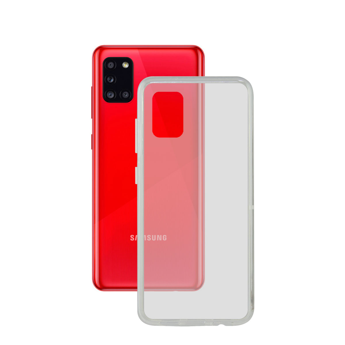 KSIX Coque Flex TPU pour Galaxy A31 Transparent