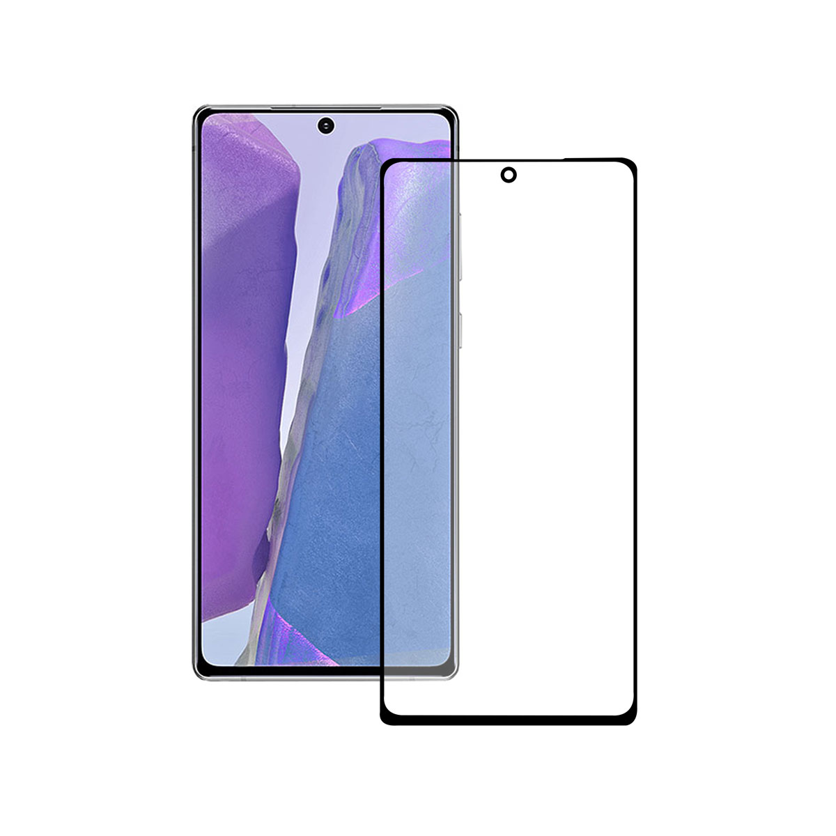 KSIX Verre Trempé pour Galaxy Note 20 Ultra With Black Edge Noir (1 unités)
