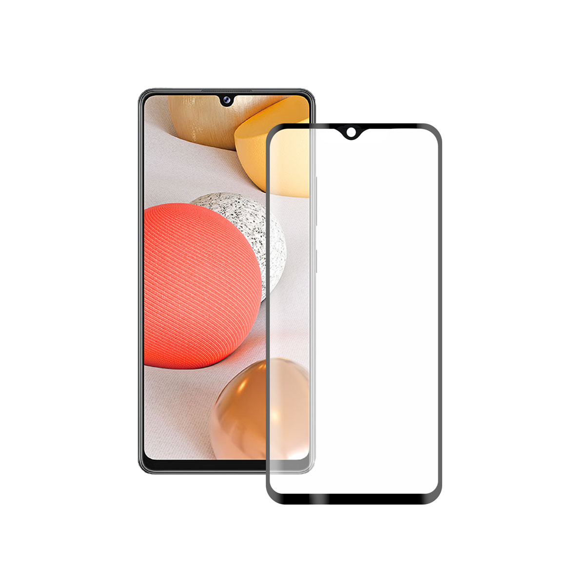 KSIX Verre Trempé pour Galaxy A42 5G With Black Edge Noir (1 unités)