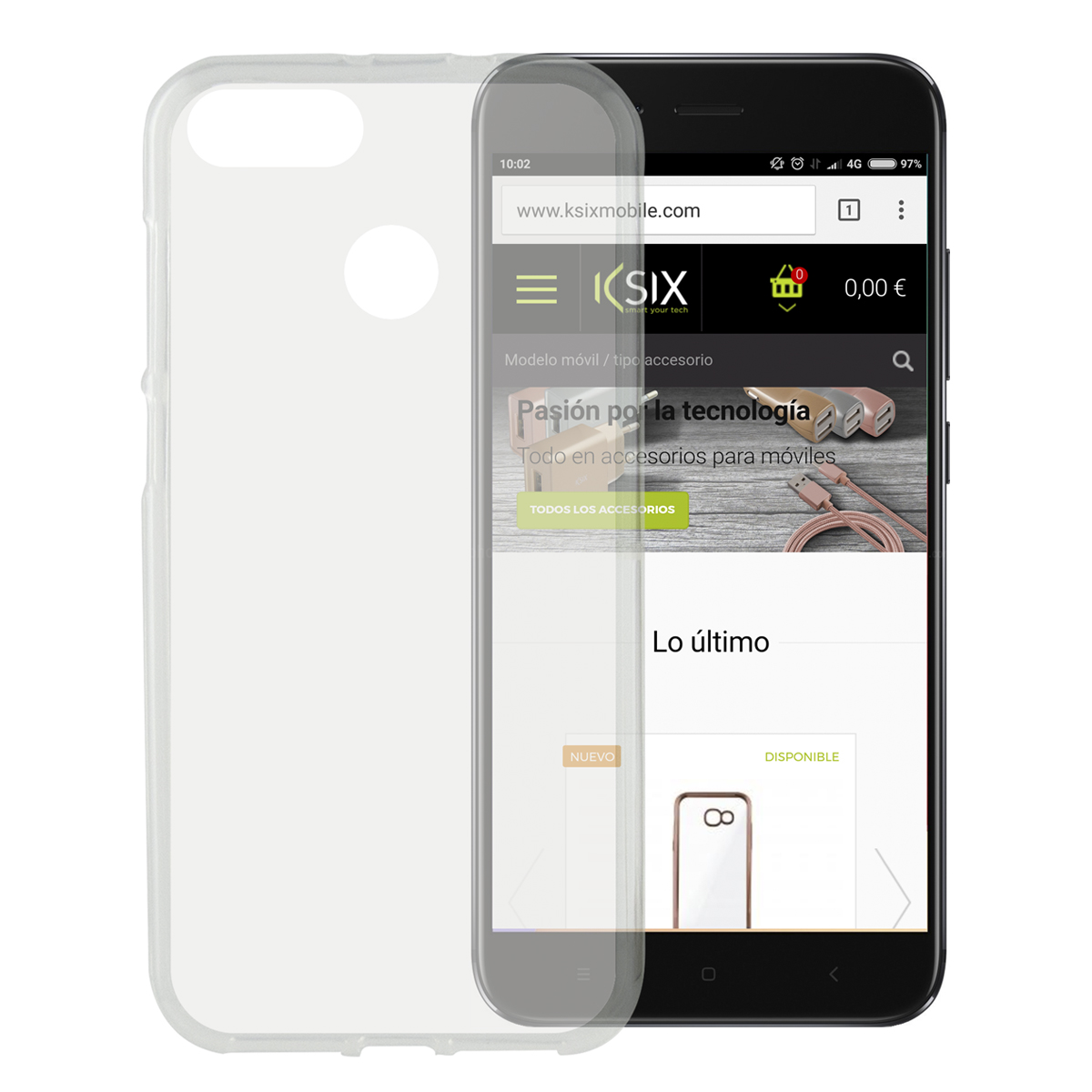 KSIX Coque Flex TPU pour Xiamoi Mi A1 Transparent