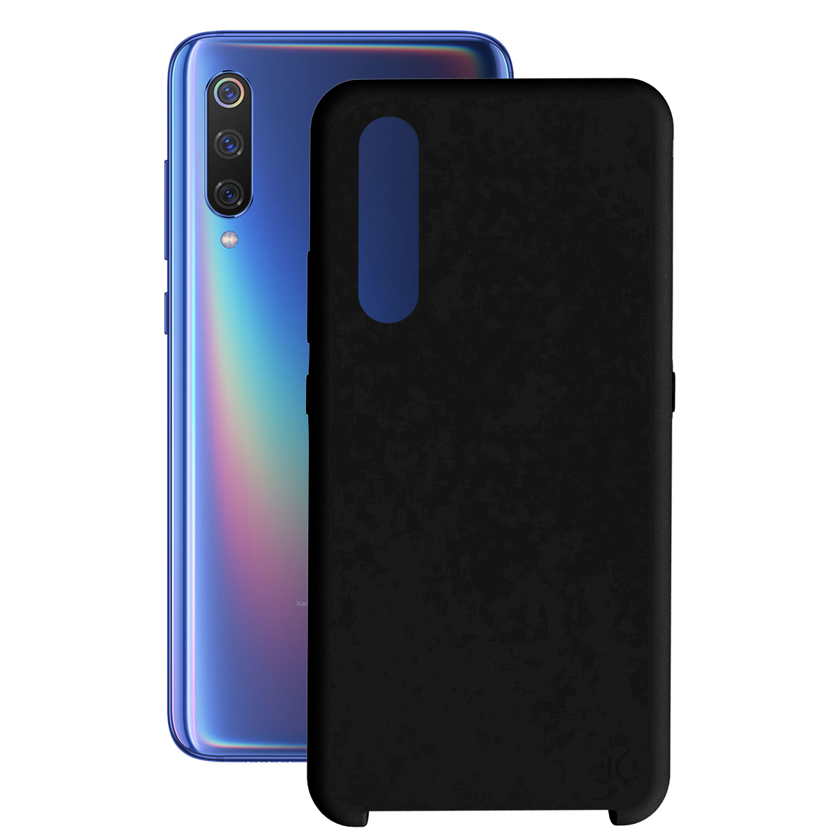 KSIX SOFT SILICONE Étui FOR XIAOMI MI 9 Noir