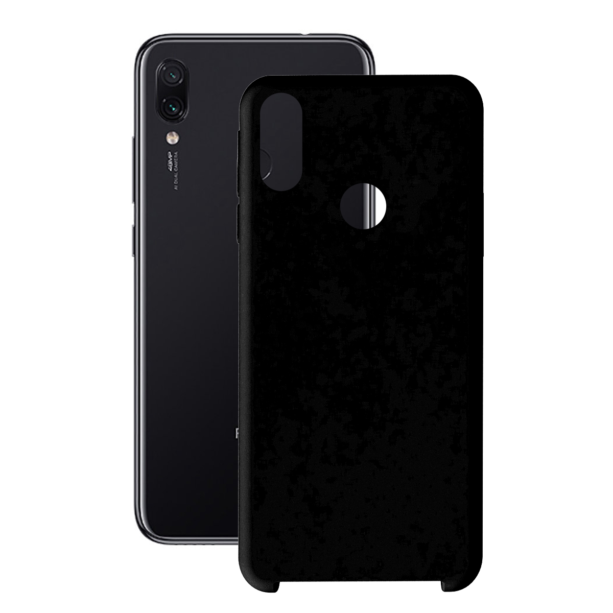 KSIX SOFT SILICONE Étui FOR XIAOMI REDMI 7 Noir