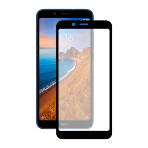 KSIX Protection Verre Trempé 9H Full Glue 2.5D pour Xiaomi Redmi 7A Black Noir (1 unités)