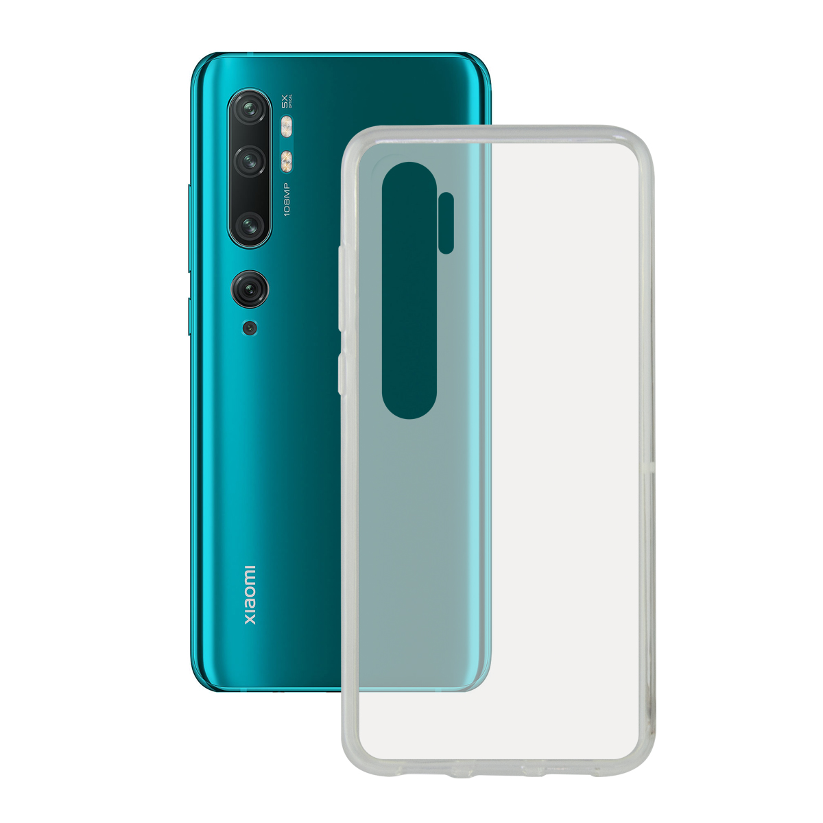KSIX Coque Flex TPU pour Xiaomi Mi Note 10 Transparent