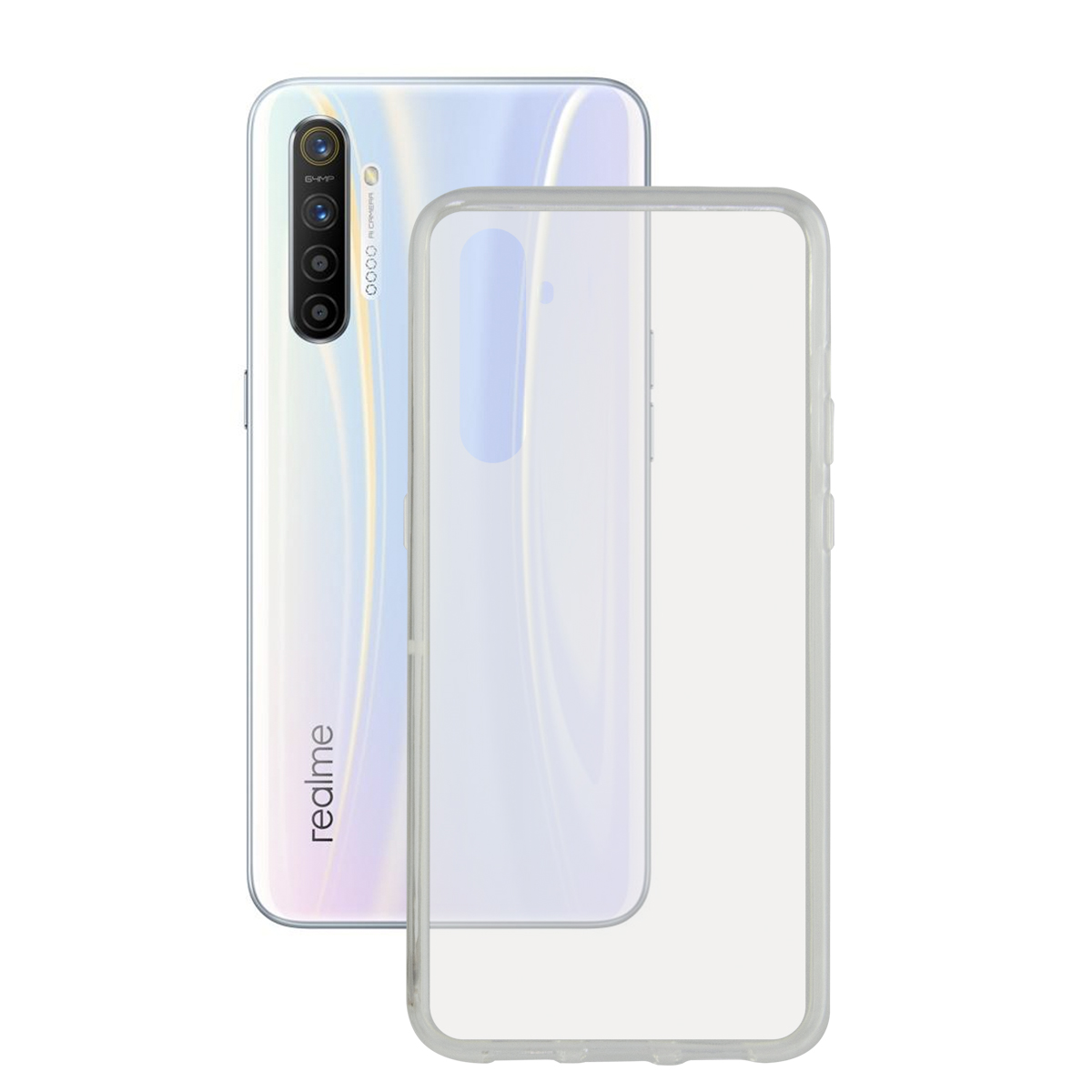 KSIX Coque Flex TPU pour Realme X2 Transparent