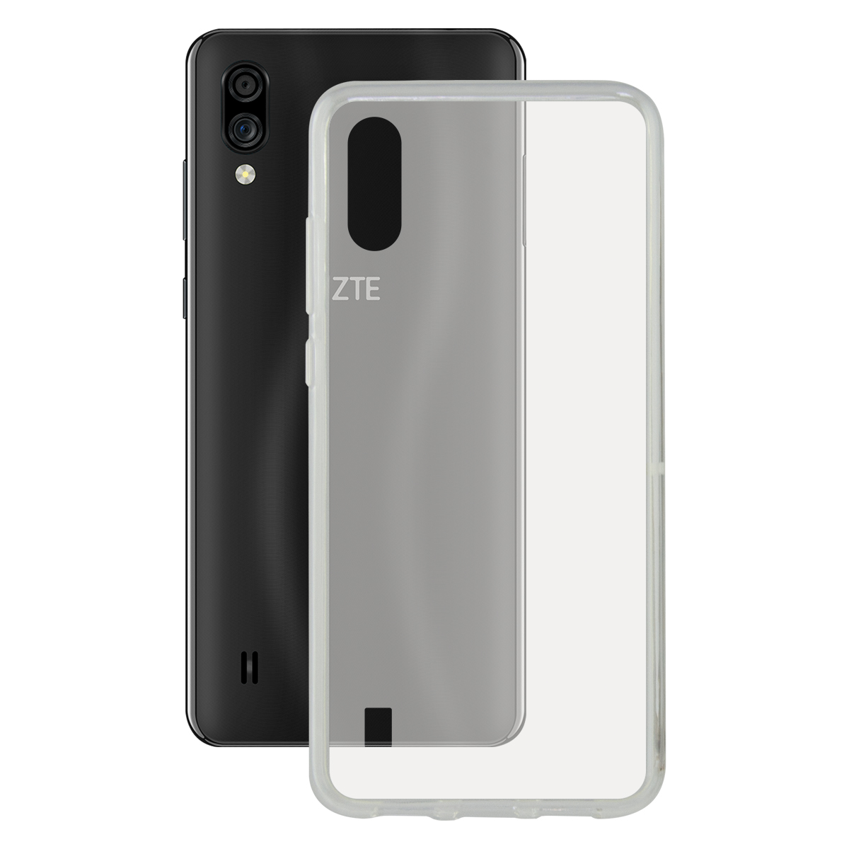 KSIX Coque Flex TPU pour Zte Blade A5 2020 Transparent Foggy Transparent