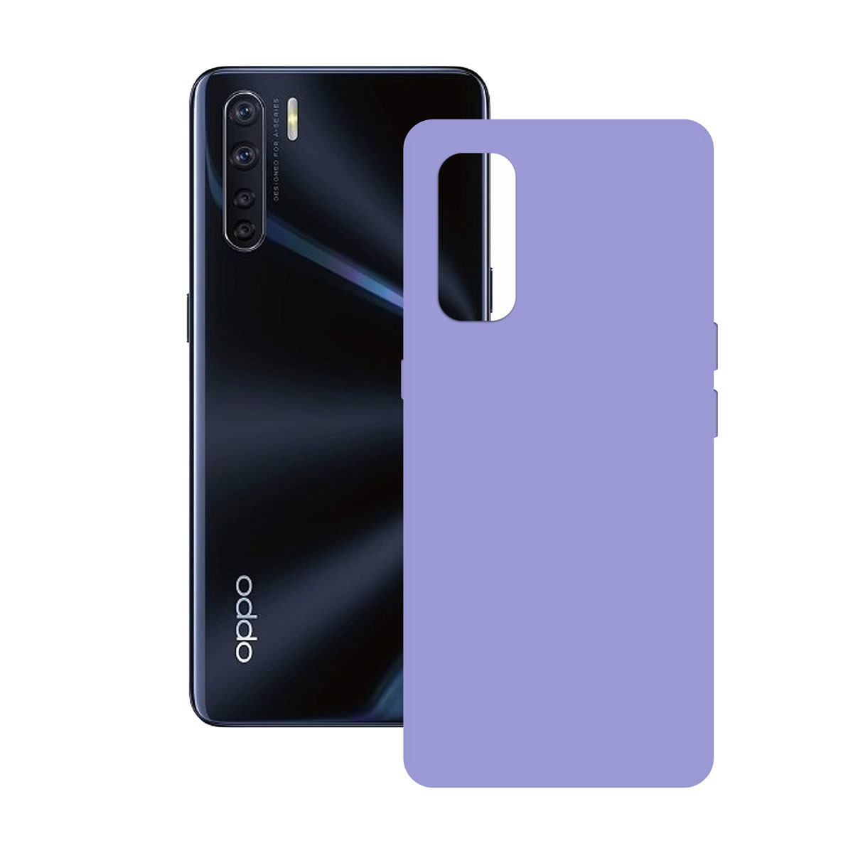 SILK Étui FOR OPPO A91 LITE KSIX LAVENDER
