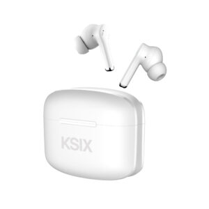 KSIX ORION 2 Sans Fil Écouteurs ENC 6H+18H TOUCH CONTROL CALLS ASSIST VOICE Blanc