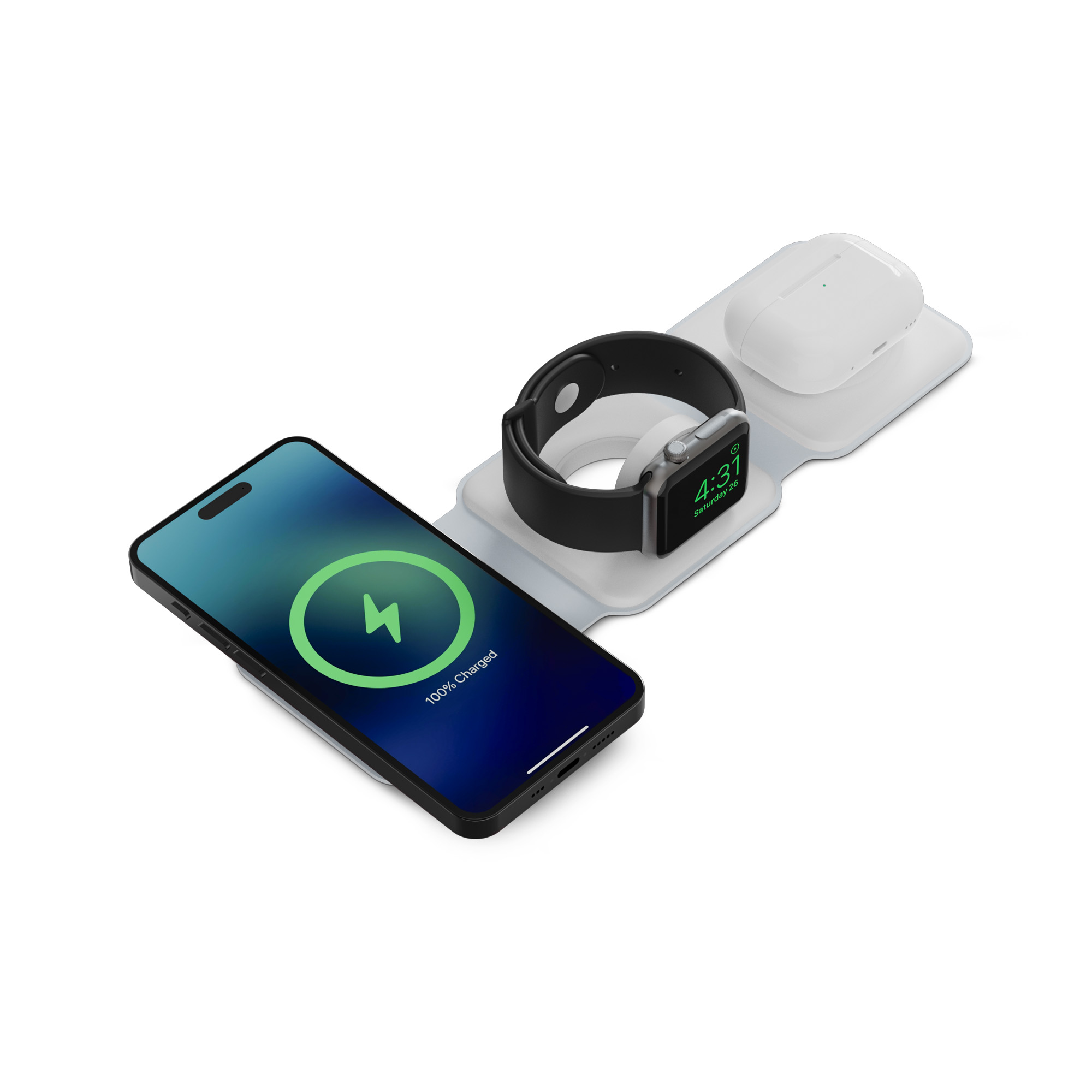 KSIX Chargeur Sans Fil Blanc