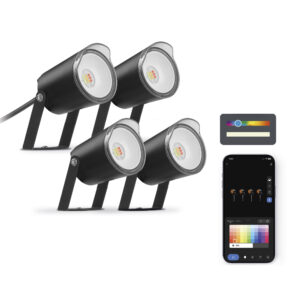 KSIX SMARTLED OUTDOOR SET LED SPOTLIGHTS RGBWIC 4U