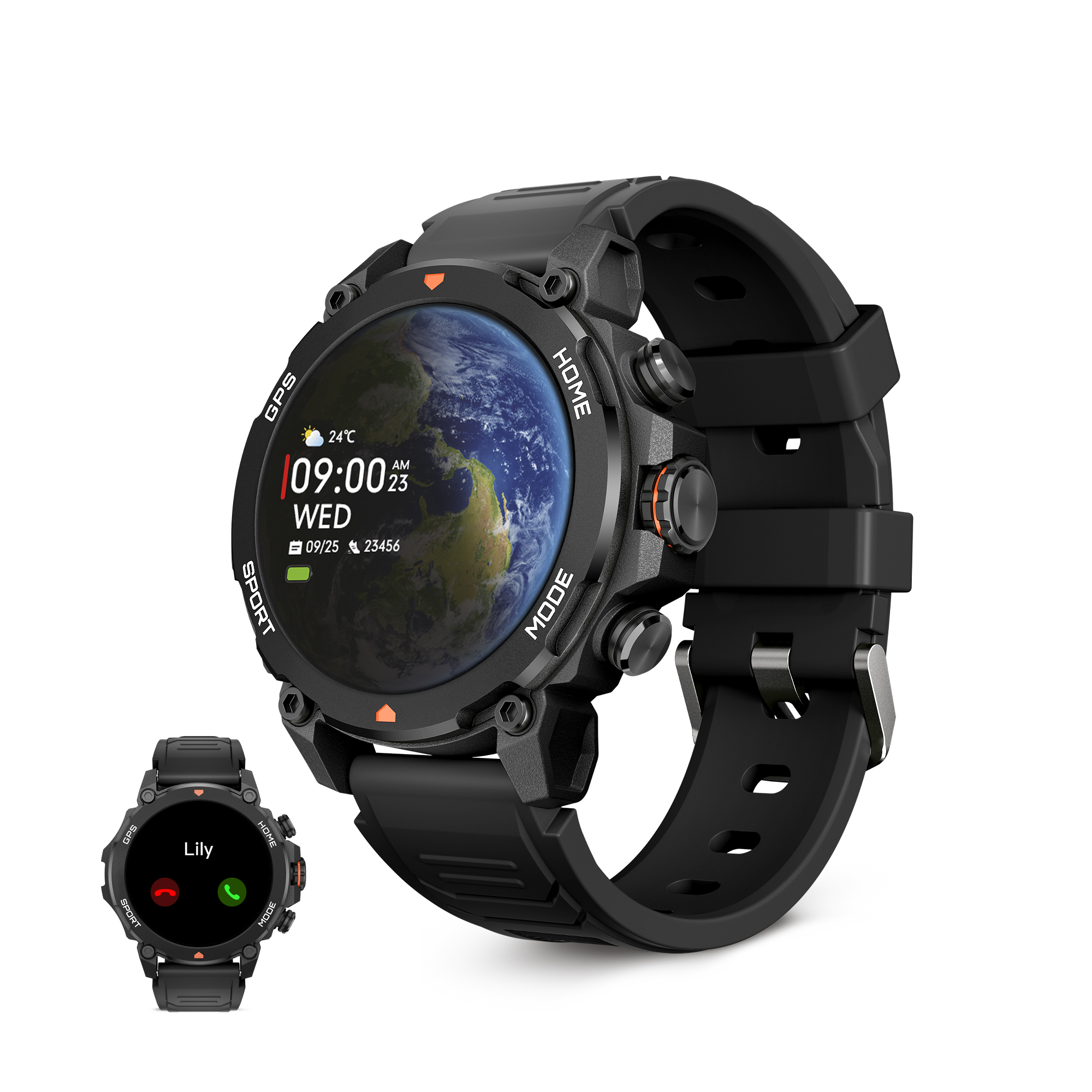 KSIX SMARTWATCH EXPLORER GPS BLACK