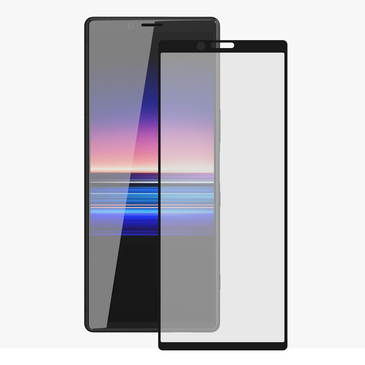 KSIX Verre Trempé pour Xperia Extreme 2.5D Protector 9H For Xperia 1 Black Noir (1 unités)