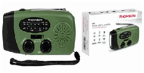 EMERGENCY HAND CRANK RADIO - AM/FM Radio - THOMSON RT260