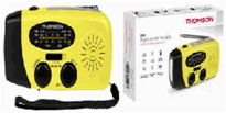 EMERGENCY HAND CRANK RADIO - AM/FM Radio -THOMSON RT260Y