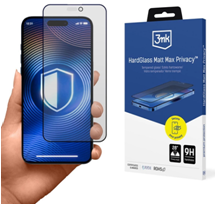 Verre trempé 3MK Hardglass Matt Max Privacy pour iPhone 17 Pro Max
