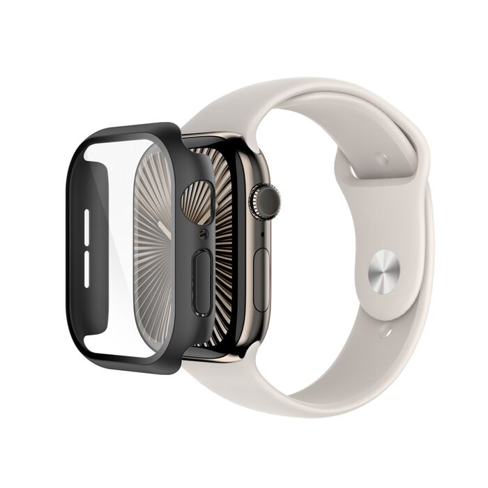 Belkin ScreenForce TemperedCurve 2-in-1 Treated Screen Protector + Bumper for 46mm Apple Watch Series 10
