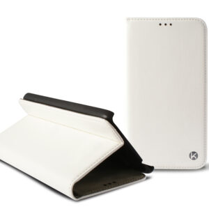 KSIX STANDING FOLIO CASE WITH MAGNETIC CLOSURE FOR IPHONE 6, 6S WHITE