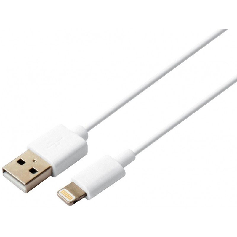 KSIX Câble USB-A Lightning MFi Charge & Sync Blanc