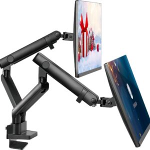 Bras de moniteur réglable monté sur bureau pour 2 moniteurs